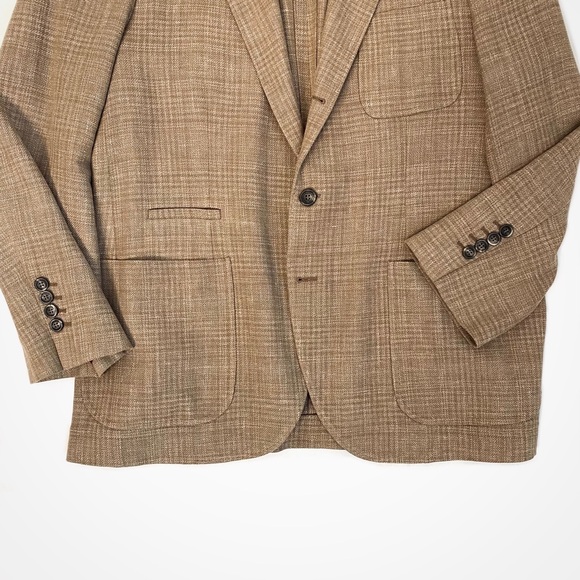 Brunello Cucinelli Silk & Linen Plaid Blazer | 44 - Picture 8 of 15